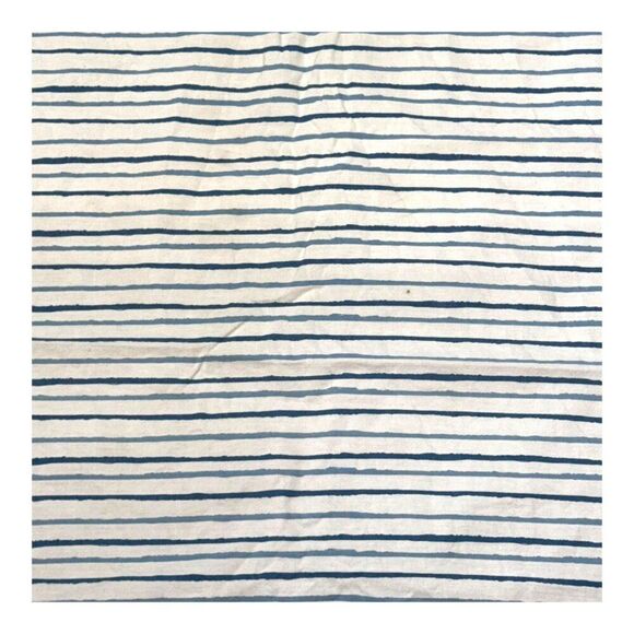 Circo Striped Kids Bedsheet Set Blue Toddler Crib Fitted Flat Sheet Pillowcase - Picture 7 of 10